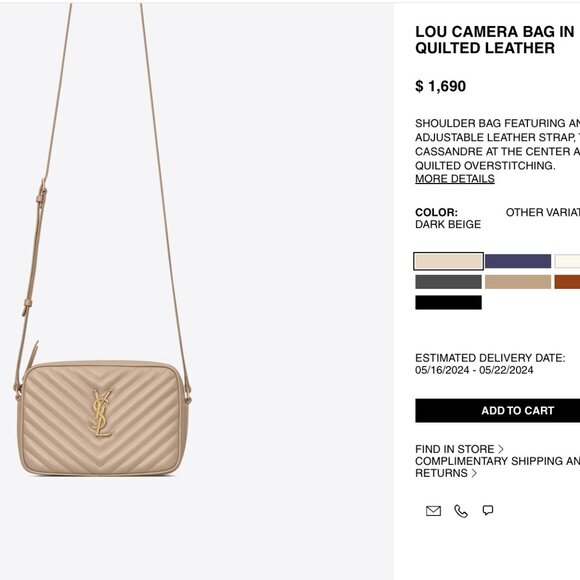 YSL Lou Lou Camera Bag - Picture 16 of 16